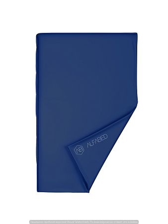 Duvet Cover Royal Cotton Sateen Dark Blue F1