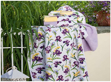 Полотенце Desiree weis 71 zartflieder (нежно-сиреневый) 