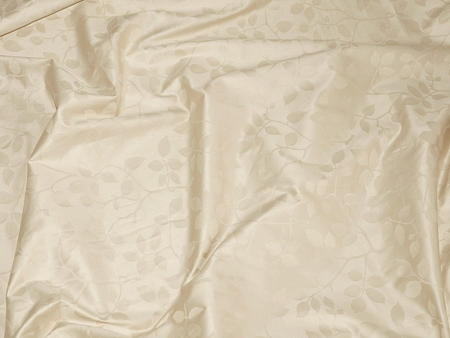 Pillow Case Lux Jacquard Cotton Taupe Tree Leaves 5/4