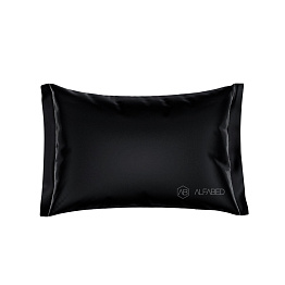 Pillow Case Royal Cotton Sateen Black 5/2