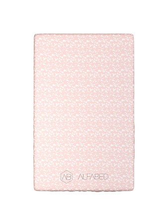 Fitted Sheet Lux Double Face Jacquard Modal Provance Peach H-30 (светлые цветы)