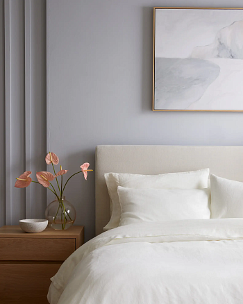 КПБ 100% Italian Organic Linen PANNA