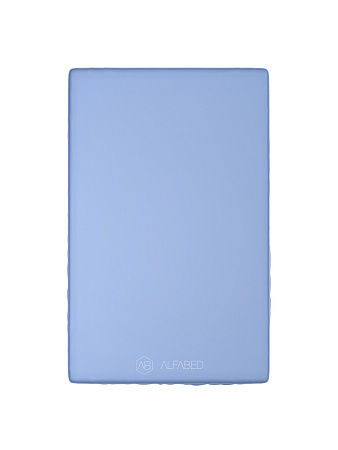 Pillow Top Fitted Sheet Royal Cotton Sateen Bright Blue H-5 