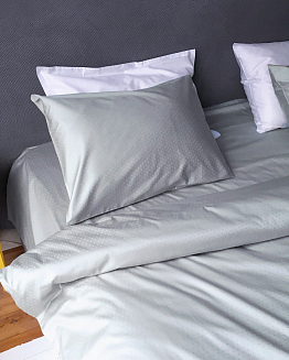 КПБ ALFABED Premium Woven Cotton Sateen Geometry Cold Grey				