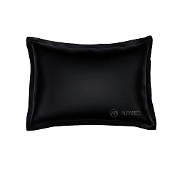 Pillow Case Royal Cotton Sateen Black 3/4