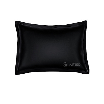 Pillow Case Royal Cotton Sateen Black 3/4