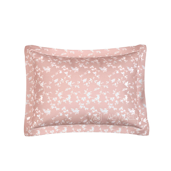 Pillow Case Lux Double Face Jacquard Modal Provance Peach 5/4 (светлые цветы)