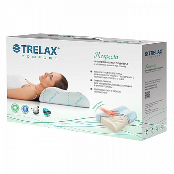 Подушка Trelax Respecta П05 (S) 38x60x8/10