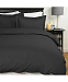 Duvet Cover Premium Cotton Sateen Black F1