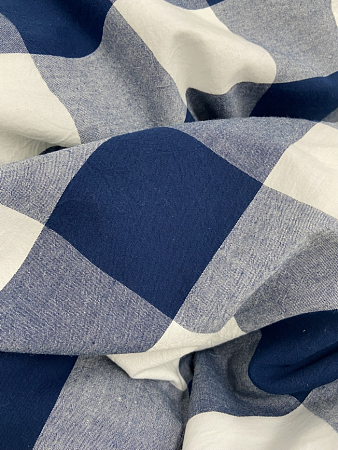 КПБ ALFABED Washed Cotton Navy Blue Square