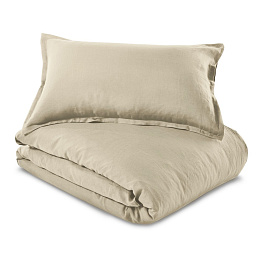 Простынь на резинке Italian Linen H45 COL.121 NAZCA (Тепло бежевый)