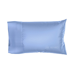 Pillow Case Royal Cotton Sateen Steel Blue Hotel H 4/0