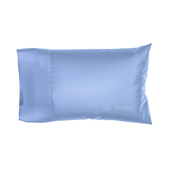 Pillow Case Royal Cotton Sateen Steel Blue Hotel H 4/0