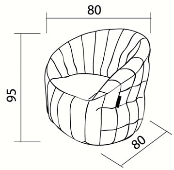 Бескаркасное кресло Joy