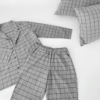 КПБ ALFABED Washed Cotton Grey Denim Square