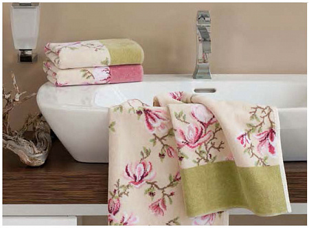 Полотенце Magnolia beige 124 altrosa (грязно-розовый) 