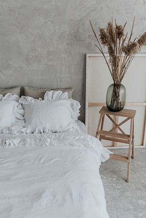 КПБ 100% Italian Organic Linen BIANCO Toscana