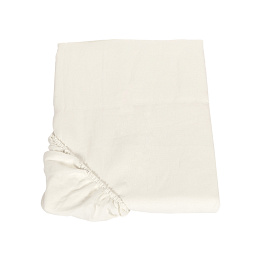 Простынь на резинке Italian Linen H45 COL.61 PANNA (Бежевый)