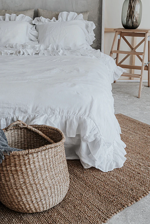 КПБ 100% Italian Organic Linen BIANCO Toscana