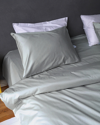 КПБ ALFABED Premium Woven Cotton Sateen Geometry Cold Grey