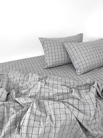 КПБ ALFABED Washed Cotton Grey Denim Square