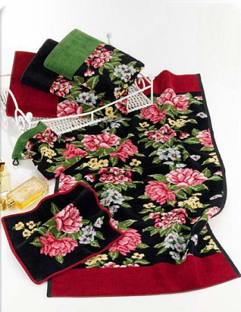 Полотенце Peony schwarz 121 bordeaux (бордо) 