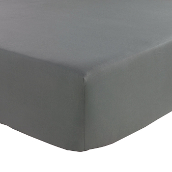 Простынь на резинке Italian Satin H30 COL.52 PIOMBO (Темно серый)