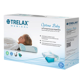 Подушка Trelax Optima Baby П03 (валик 8 см)