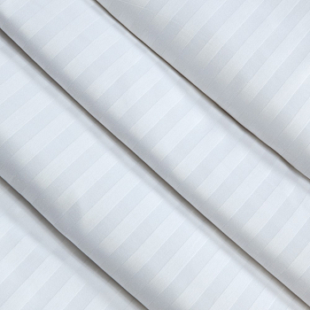КПБ ALFABED Premium Woven Cotton Sateen Stripe White 3