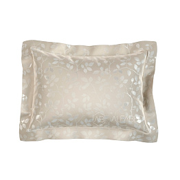 Pillow Case Lux Jacquard Cotton Taupe Tree Leaves 7