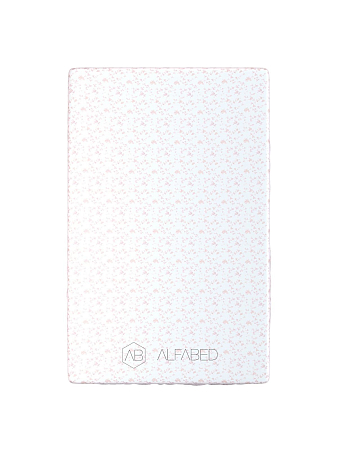 Fitted Sheet Lux Double Face Jacquard Modal Provance Peach R H-35  (темные цветы)