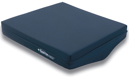 Tempur Med Wheelchair Cushion Curved - Welded (Blue) H-9