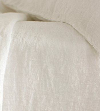 Fitted Sheet 100% Italian Organic Linen PANNA H-35