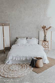 КПБ 100% Italian Organic Linen BIANCO Toscana