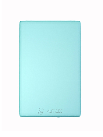 Pillow Top Fitted Sheet Royal Cotton Sateen Turquoise H-5