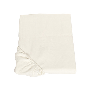 Простынь на резинке Italian Linen H30 COL.61 PANNA (Бежевый)