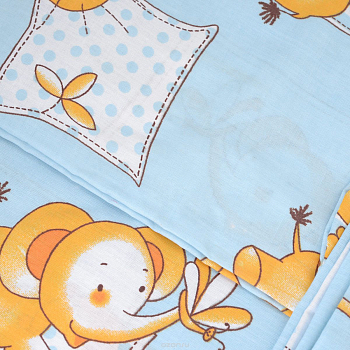 КПБ 100% Cotone KIT (with fitted sheet) bambini