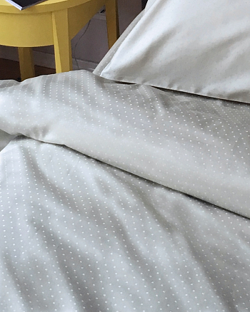 КПБ ALFABED Premium Woven Cotton Sateen Geometry Cold Grey				