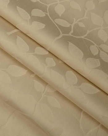 Pillow Case Lux Jacquard Cotton Taupe Tree Leaves 5/4