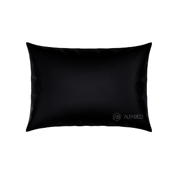 Pillow Case Royal Cotton Sateen Black Standart 4/0
