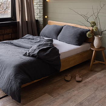 КПБ 100% Italian Organic Linen PIOMBO