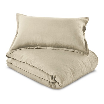 Простынь на резинке Italian Linen H30 COL.121 NAZCA (Тепло бежевый)