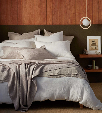 КПБ 100% Italian Organic Linen PANNA