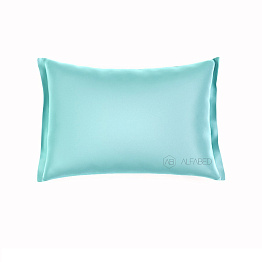 Pillow Case Royal Cotton Sateen Turquoise 3/2