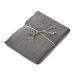 Простынь на резинке Italian Linen H30 COL.52 PIOMBO (Темно серый)