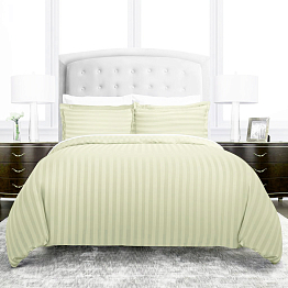 КПБ ALFABED Premium Woven Cotton Sateen Stripe Cream