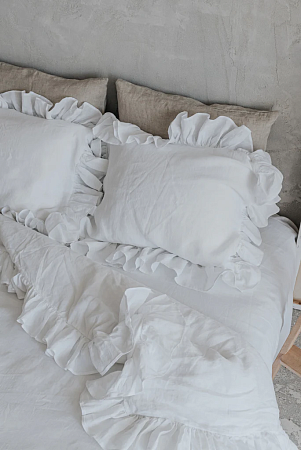 КПБ 100% Italian Organic Linen BIANCO Toscana